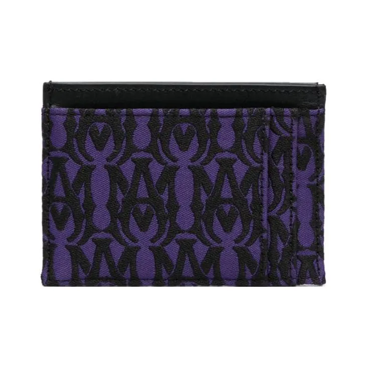 AMIRI Cow Leather Card Clip Card Holder Men's Purple-1