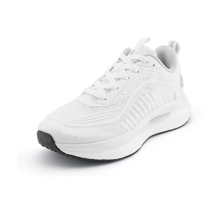 Kappa Slip Resistant, Abrasion Resistant, Breathable, Lightweight Low Top Casual Running Shoes Unisex White Cool Gray-2
