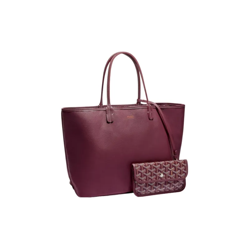 GOYARD Anjou Canvas With Leather Tote Shopping Bag Shoulder Bags Handbags Small Size Unisex 11 Colors-35