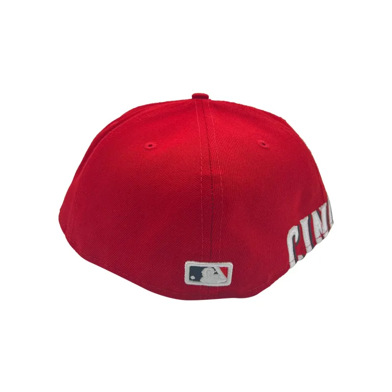New Era Retro On Field Cincinnati S Home 59Fifty Fitted Hat-5