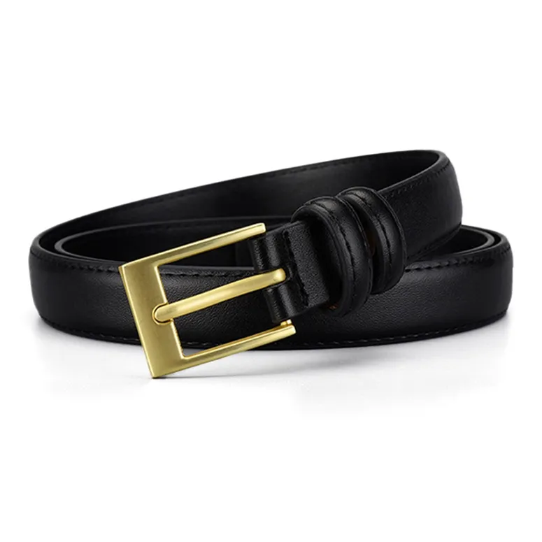 FREE RABBITⅡ Gold Pin Buckle Belt Casual And Versatile Width 2.0cm Women's-1