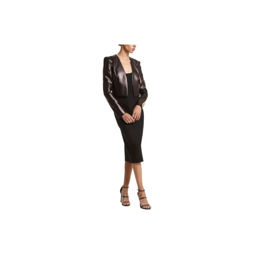 MICHAEL KORS Leather Jackets Women's Black