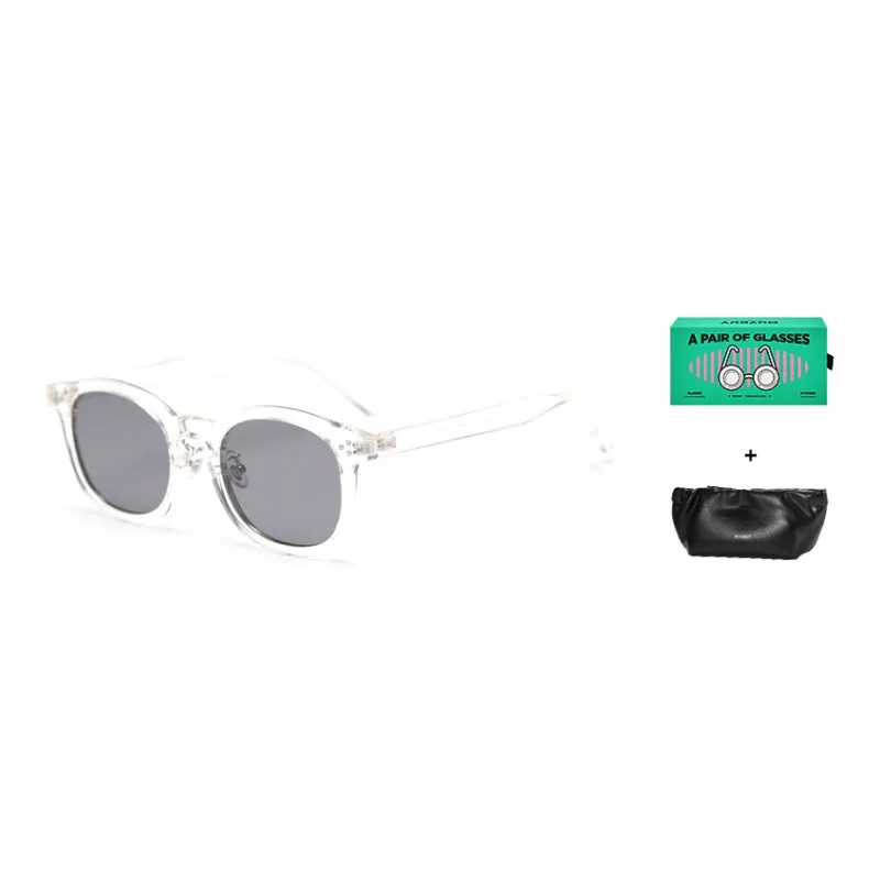 MUYKUY TR/Memory Plastic Oval Sunglasses Unisex-8