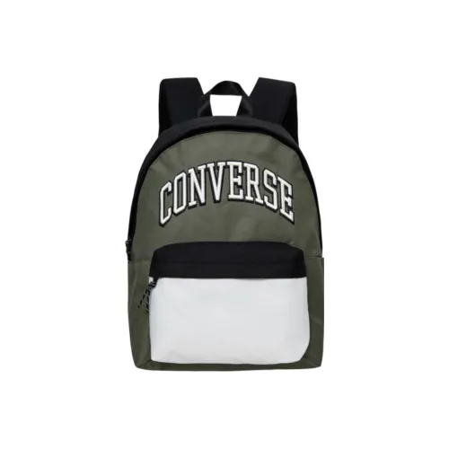 Converse Polyester Backpack Unisex Gray Olive