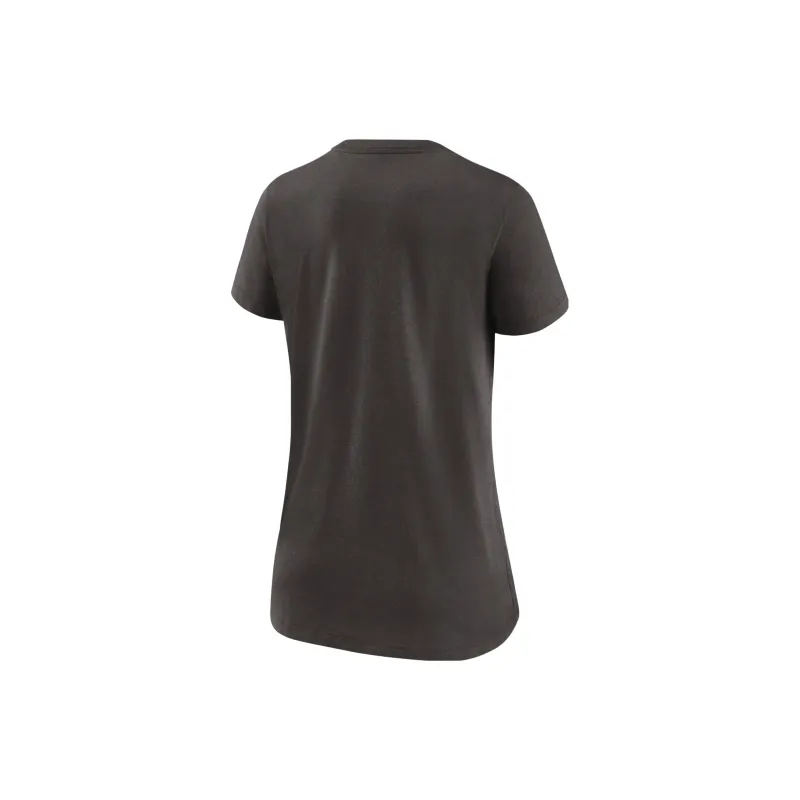 Nike Lockup Split NFL Cleveland Browns Women's Mid V-Neck T-Shirt-1