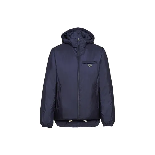 PRADA Down Jackets Men Blue