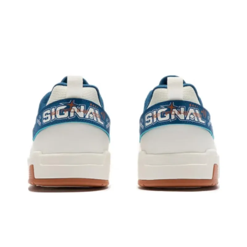361° Aurora Anti Slip Wear Resistant Low Top Skateboard Shoes Men's Blue White-2