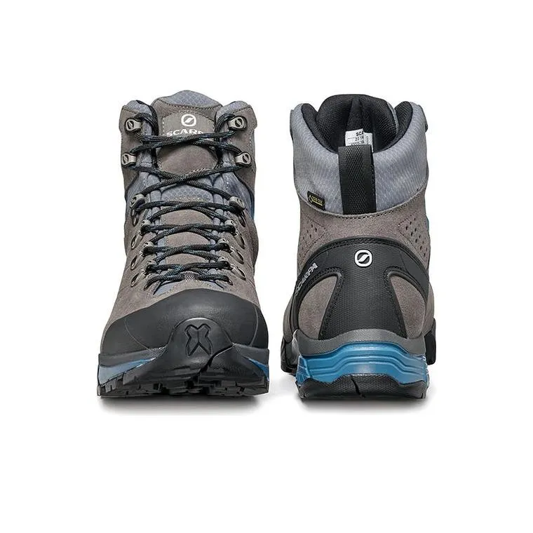 SCARPA ZG TREK Slip Resistant, Abrasion Resistant, Waterproof High Top Outdoor Shoes Men's Gray Blue-3