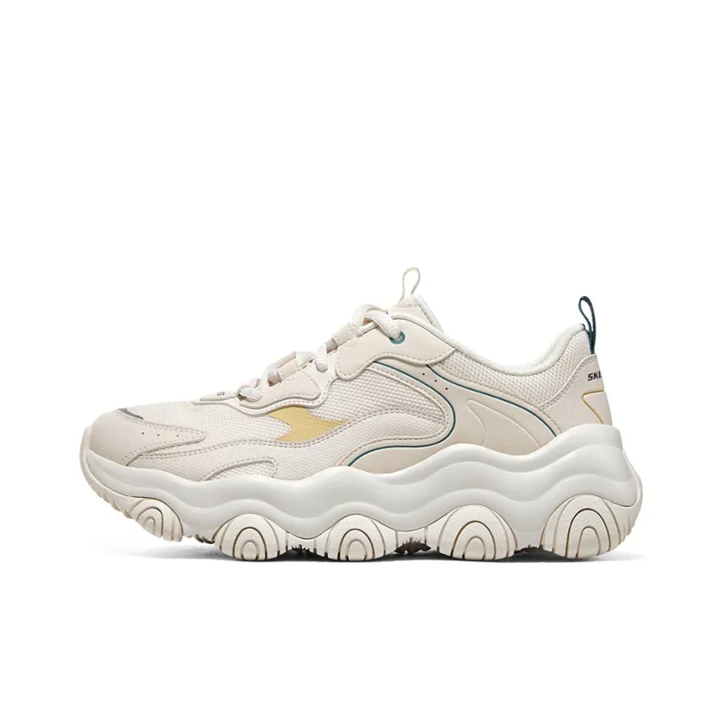 Skechers Old School Running Shoes D'lites 'Beige White' Women's-0