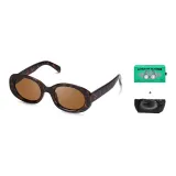 MK255YJ-002 Tortoiseshell Frame with Tea Brown Lens (Gift Box Set)