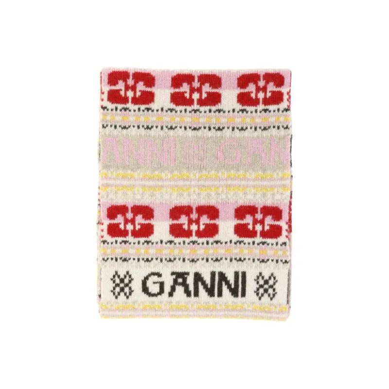 GANNI Knit Scarves Women's Multicolor-0