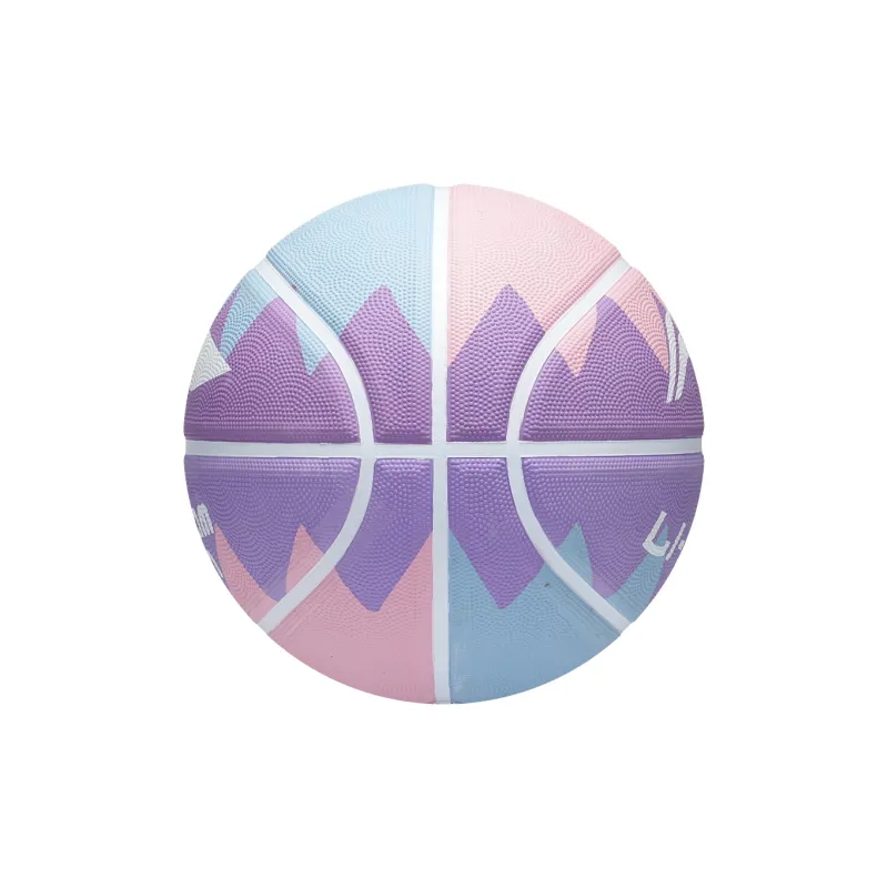 LiNing Rubber Basketball Pink Purple Size 7 Training Unisex-10