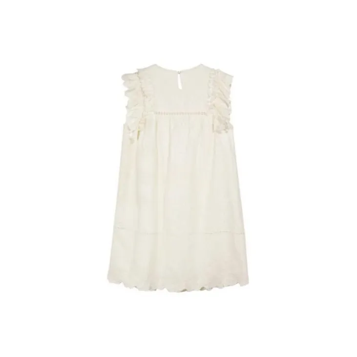 3COLOUR Sleeveless Dresses Women's Milk White-1