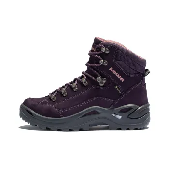 Lowa Renegade Outdoor Shoes Women's High-Top Black/Purple