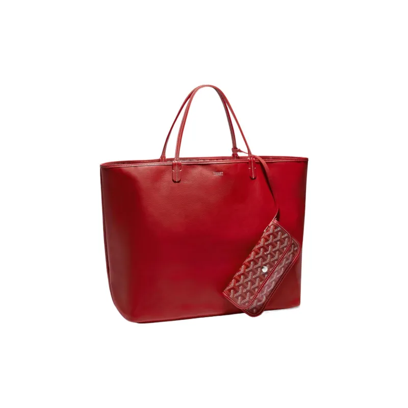 GOYARD Anjou Canvas With Leather Tote Shopping Bag Shoulder Bags Handbags Large Size Unisex 11 Colors-14