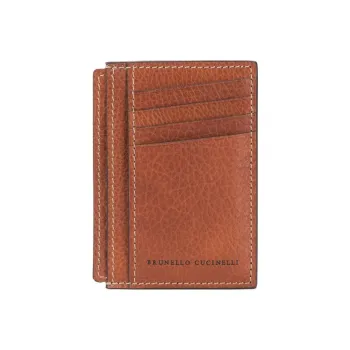 Brunello Cucinelli Logo Stamp Cardholder
