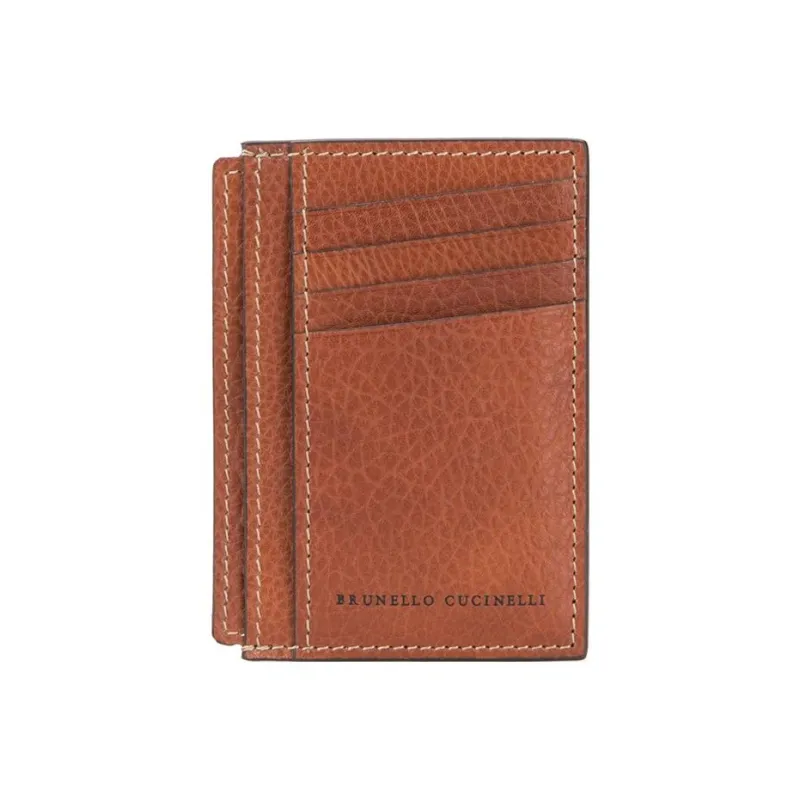 Brunello Cucinelli Logo Stamp Cardholder-0