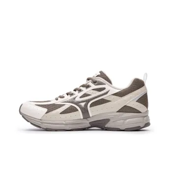 Mizuno Speed Breathable Cushioning Wear Resistant Low Top Casual Running Shoes Unisex White Brown