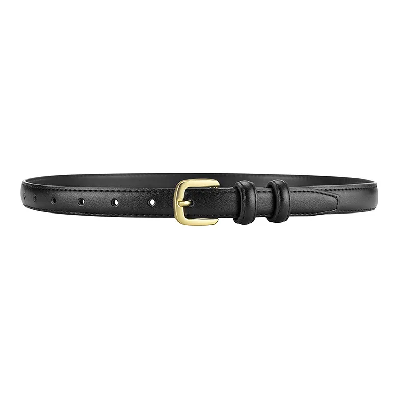 FREE RABBITⅡ Fashion Versatile Jeans Belt Minimalist Style Compatible With Suit Trouser Width 1.8cm Women's-0