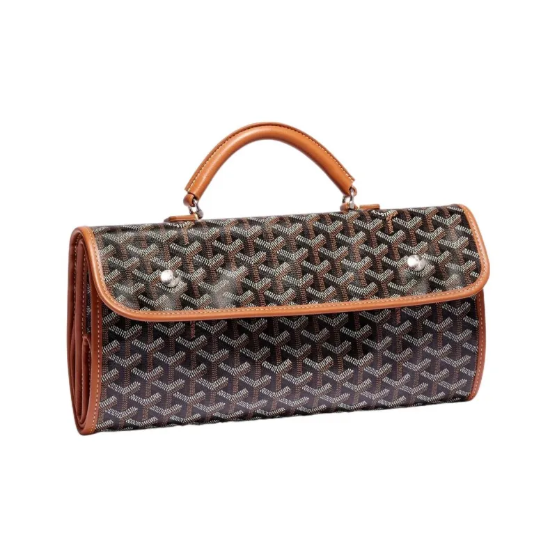 GOYARD Canvas With Calfskin Handbag Backpack Medium Size Unisex 11 Colors-16