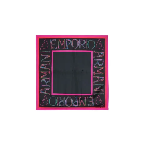 EMPORIO ARMANI Silk Scarves Women's Black