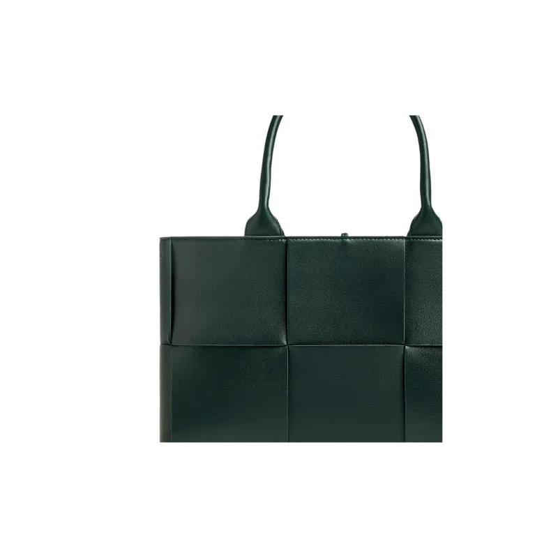 Bottega Veneta Arco Lambskin Tote Bag, Shopping Bag, Handbag Small Size Women's Green-4