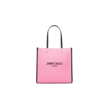 Jimmy Choo Canvas Canvas Bag Tote Bag Shopping Bag Shoulder Bag Crossbody Bag Handbag Women's Pink