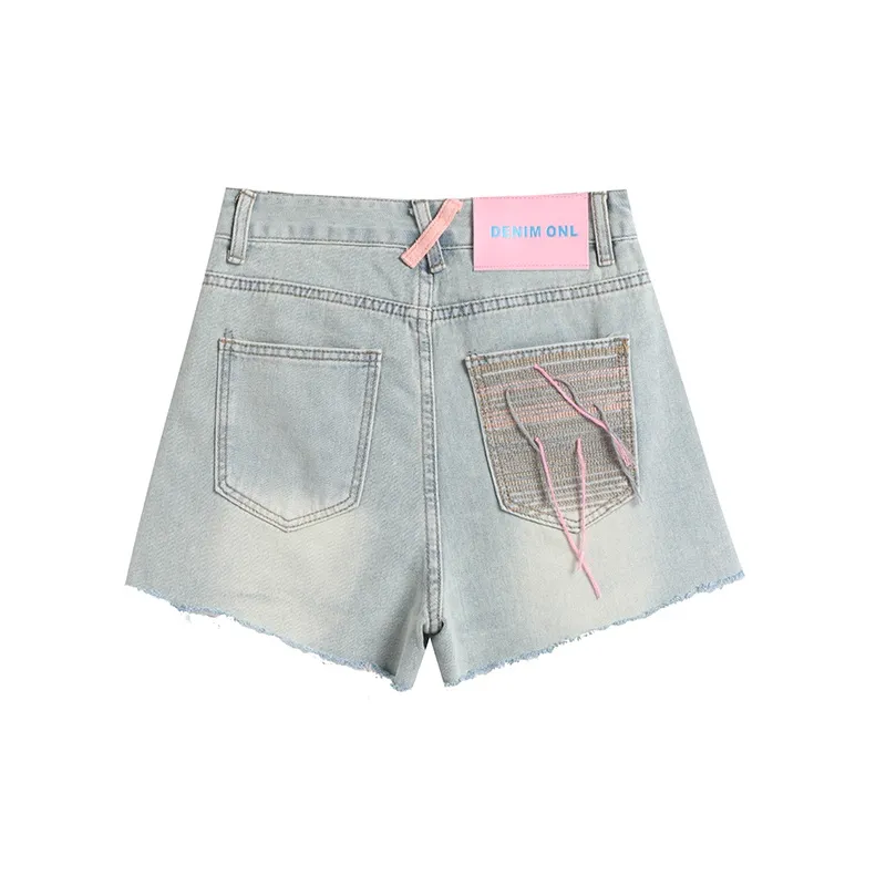 WOWI Denim Shorts Women's Nostalgic Blue-1