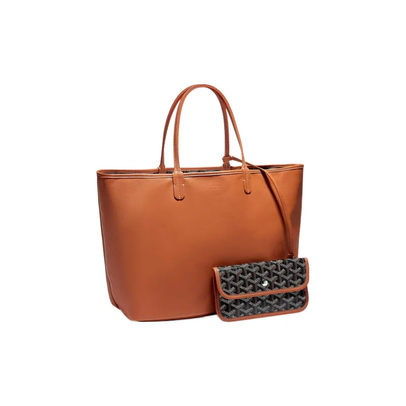GOYARD Anjou Canvas With Leather Tote Shopping Bag Shoulder Bags Handbags Small Size Unisex 11 Colors-14