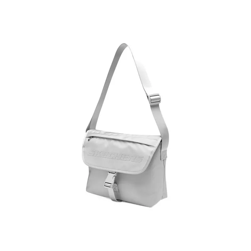 Skechers Fabric Messenger Bag Shoulder Bag Crossbody Bag Regular Unisex Moon Rock Gray-1