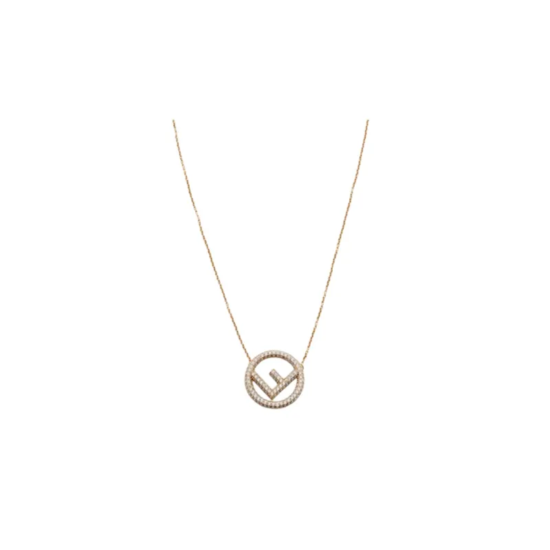 FENDI Necklaces Women's Gold-1