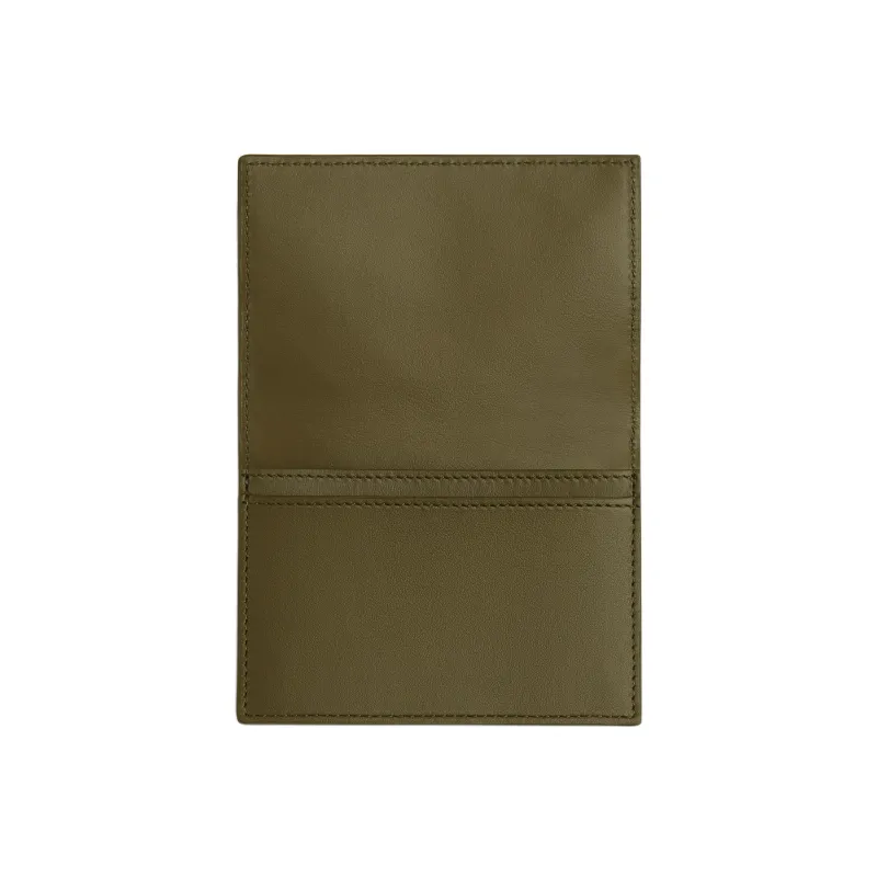 Bottega Veneta Cow Leather Wallet, Card Holder Men's Moss Green-1