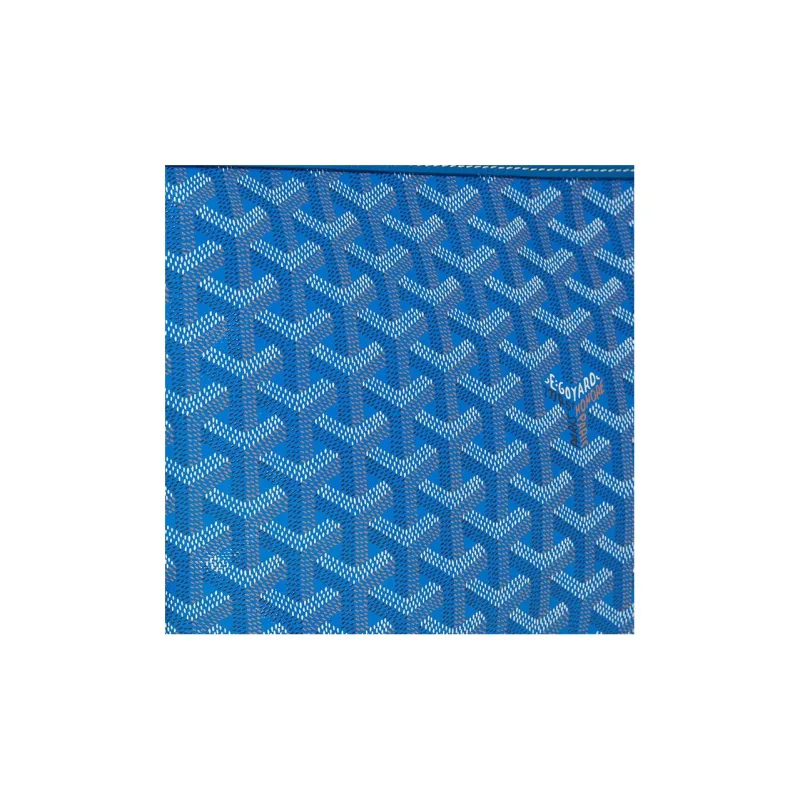 GOYARD Canvas With Calfskin Dog's Teeth Toiletry Bags Storage Bags Clutches Unisex Sky Blue-3