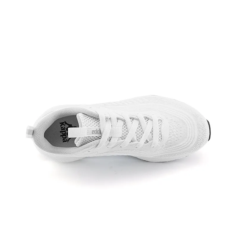 Kappa Slip Resistant, Abrasion Resistant, Breathable, Lightweight Low Top Casual Running Shoes Unisex White Cool Gray-5