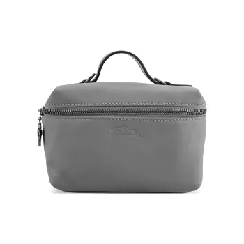 LONGCHAMP Le Pliage Xtra Cow Leather Handbag Shoulder Bag Crossbody Bag Mini Women's Streptopelia Gray