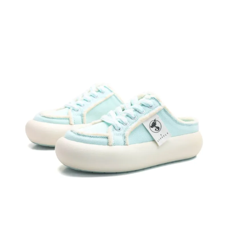 Jifffly Height Increasing Low-Top Skateboard Shoes Unisex Pale Blue-2