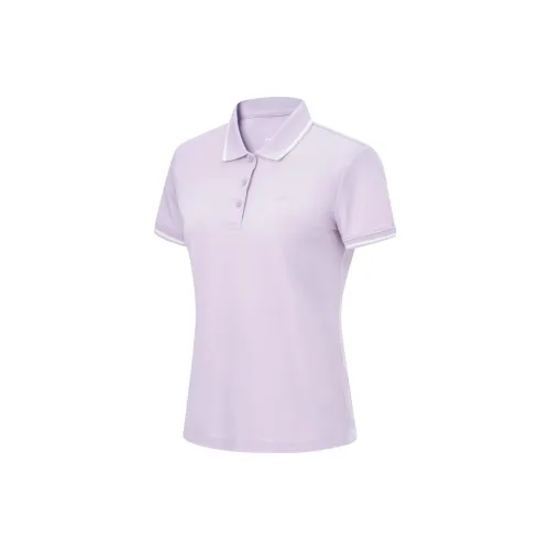 LINING Fitness Series Polo Shirts Women's Silk Purple