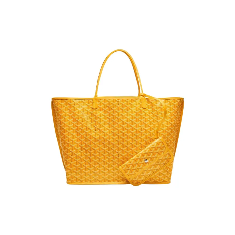 GOYARD Anjou Canvas With Leather Tote Shopping Bag Shoulder Bags Handbags Large Size Unisex 11 Colors-29