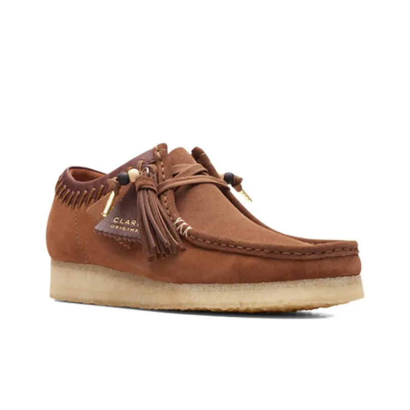 Clarks Originals Wallabee Dark Tan Combination-2