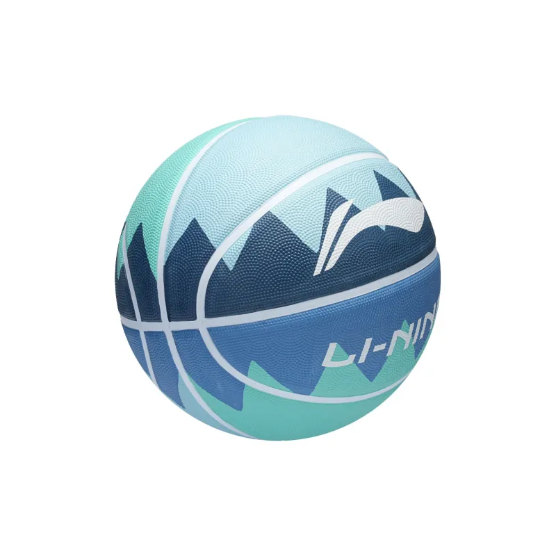 LiNing Rubber Basketball Blue Size 7 Training Unisex-3