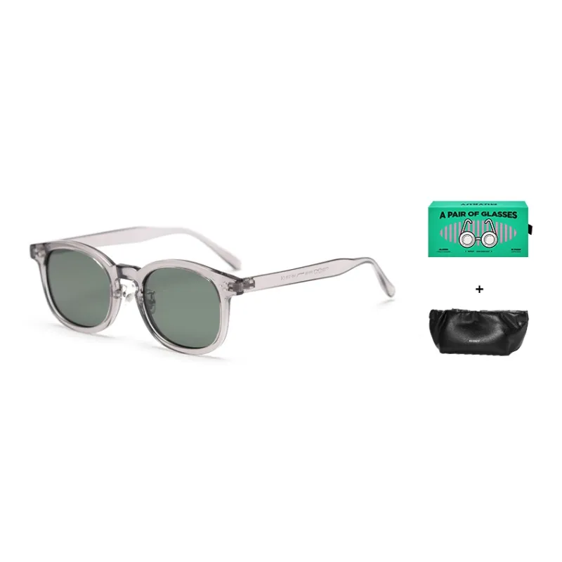 MUYKUY TR/Memory Plastic Oval Sunglasses Unisex-6