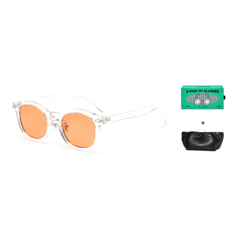 MUYKUY TR/Memory Plastic Oval Sunglasses Unisex-7