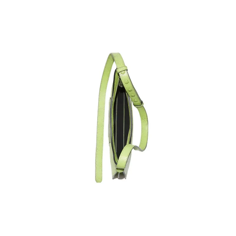 Acne Studios Cow Leather Handbag, Shoulder Bag Women's Green-4