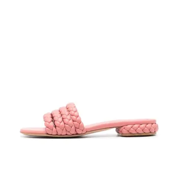 GIANVITO ROSSI Braided-leather Flat Sandals