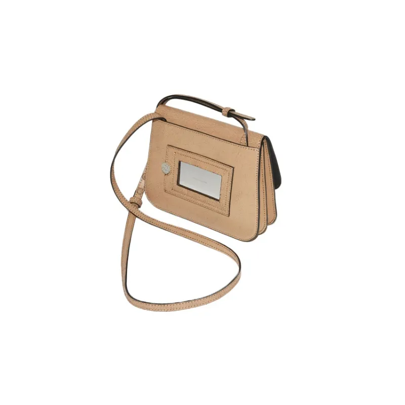 Acne Studios Cow Leather Handbag, Shoulder Bag, Crossbody Bag Regular Women's Dark Beige-3