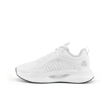 Kappa Slip Resistant, Abrasion Resistant, Breathable, Lightweight Low Top Casual Running Shoes Unisex White Cool Gray