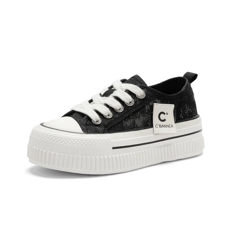 C°BANNER Platform Shoes Women's Ecru-6