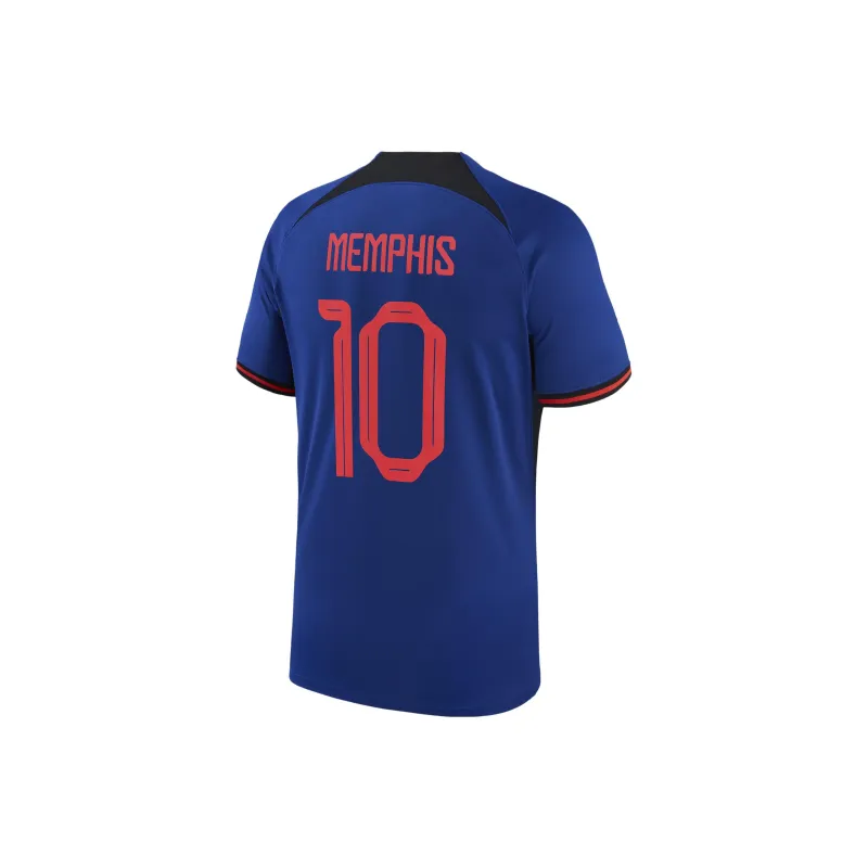 Nike Netherlands National Team 2022/23 Stadium Away Memphis Depay Big Kids' Nike Dri-FIT Soccer Jersey-1