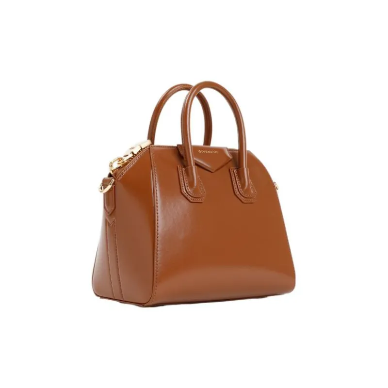 GIVENCHY Antigona Cow Leather Shoulder Bag Crossbody Bag Handbag Mini Women's Brown-1