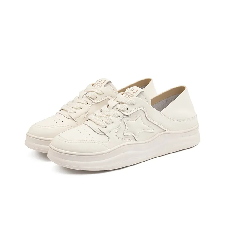 JOSINY Stylish Skateboarding Shoes Women's Ecru-2